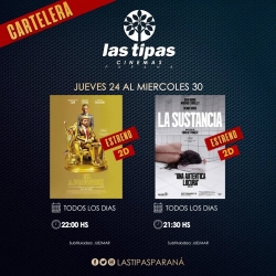 Cartelera Las Tipas Cinema