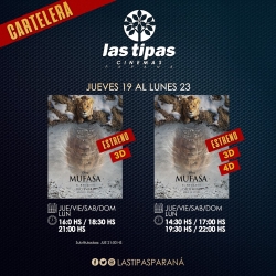 Cartelera Las Tipas Cinema