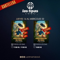 Cartelera Las Tipas Cinema