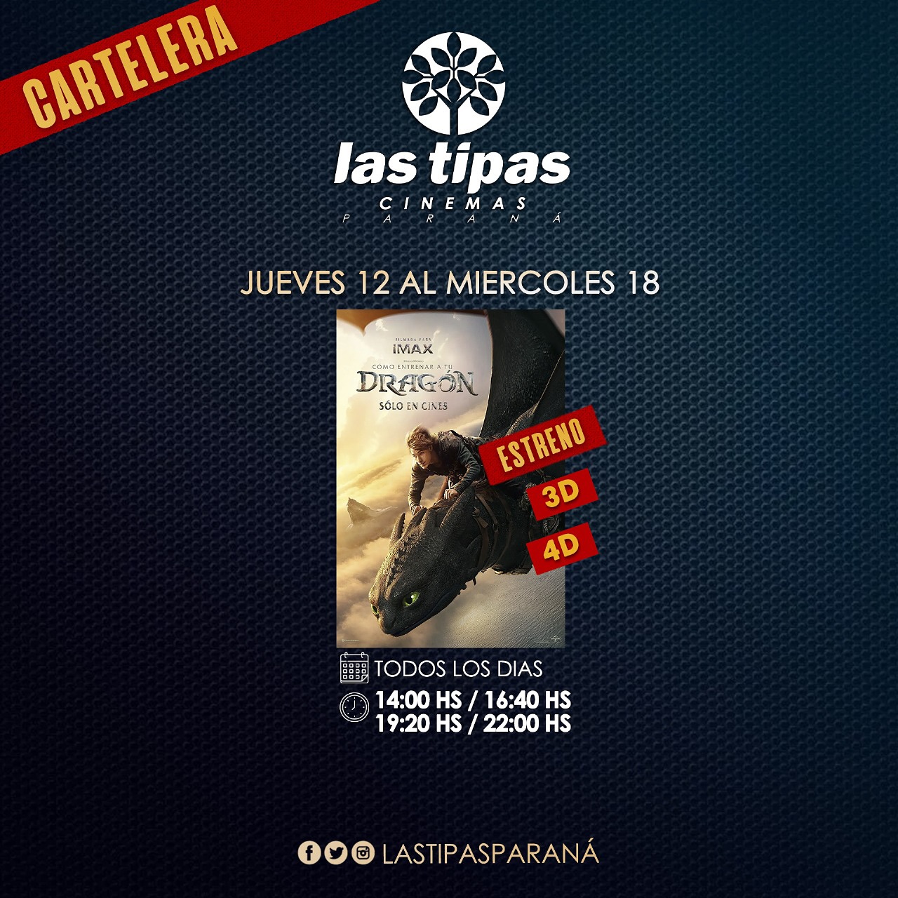 Cartelera Las Tipas Cinema