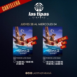 Cartelera Las Tipas Cinema