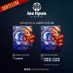 Cartelera Las Tipas Cinema