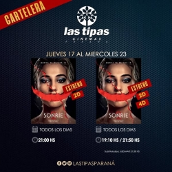 Cartelera Las Tipas Cinema