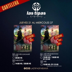 Cartelera Las Tipas Cinema