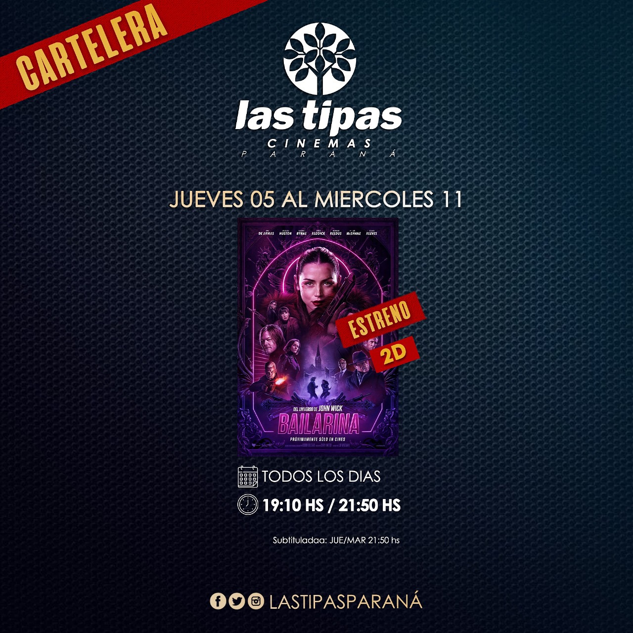 Cartelera Las Tipas Cinema